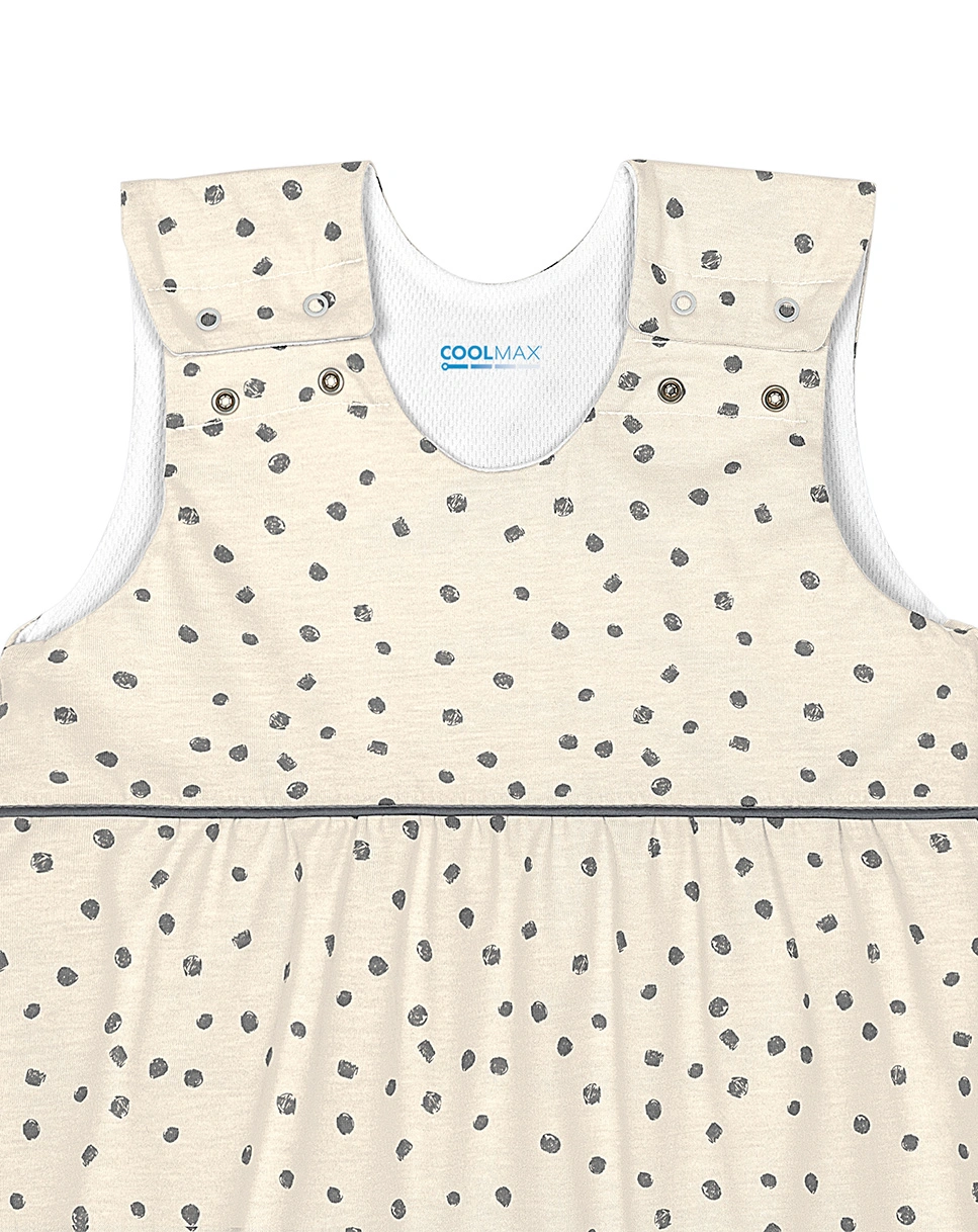 Sommer-Schlafsack TIMMI COOL - DANCING DOTS in soft sand
