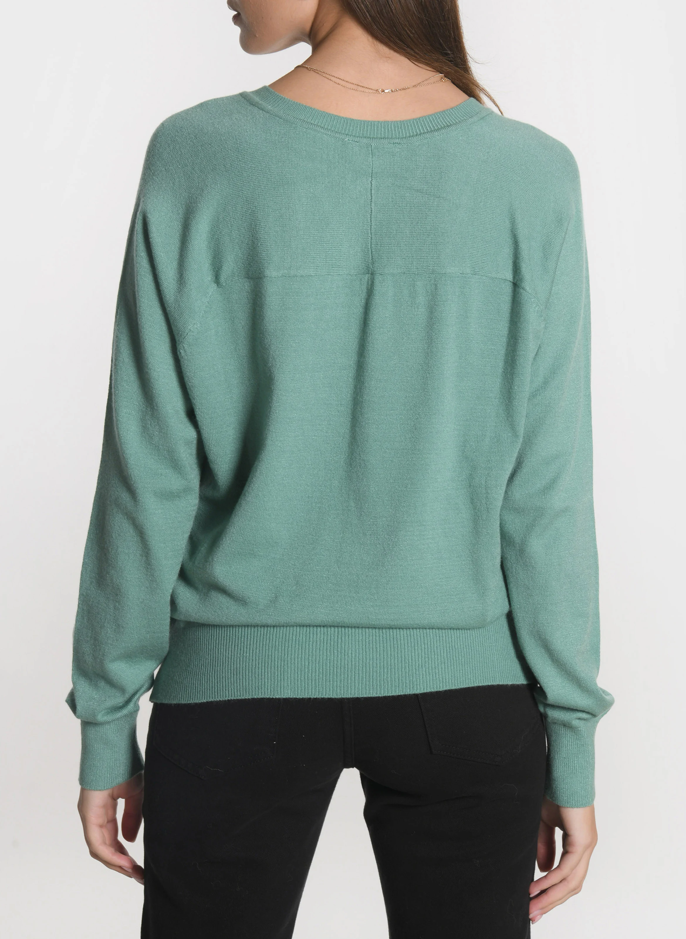 NOLWENN - Pull ample en maille | Vert
