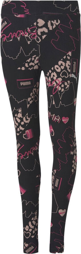 Puma ALPHA AOP LEGGINGS G Pink