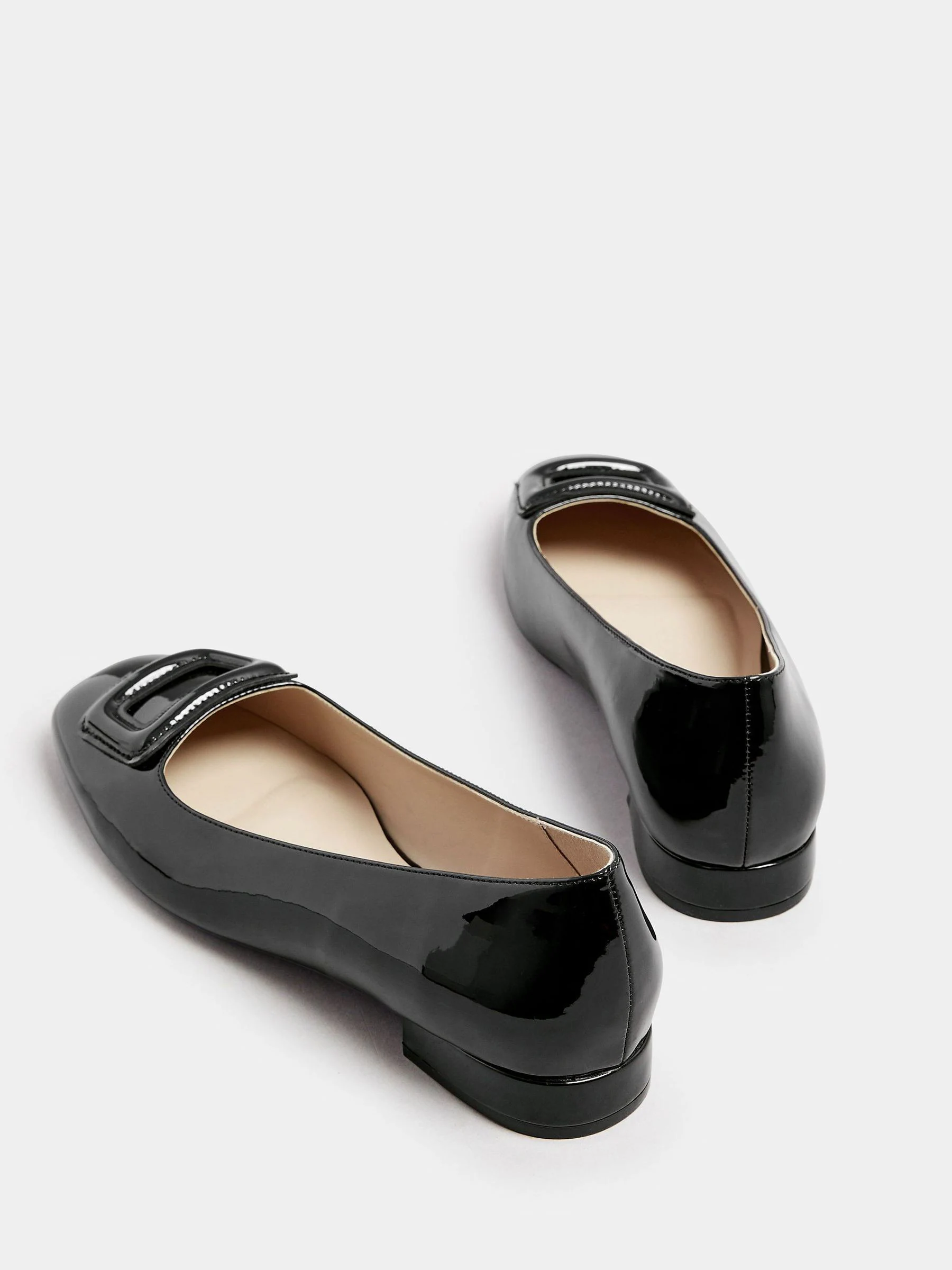 Long Tall Sally Square Toe Patent Shoes