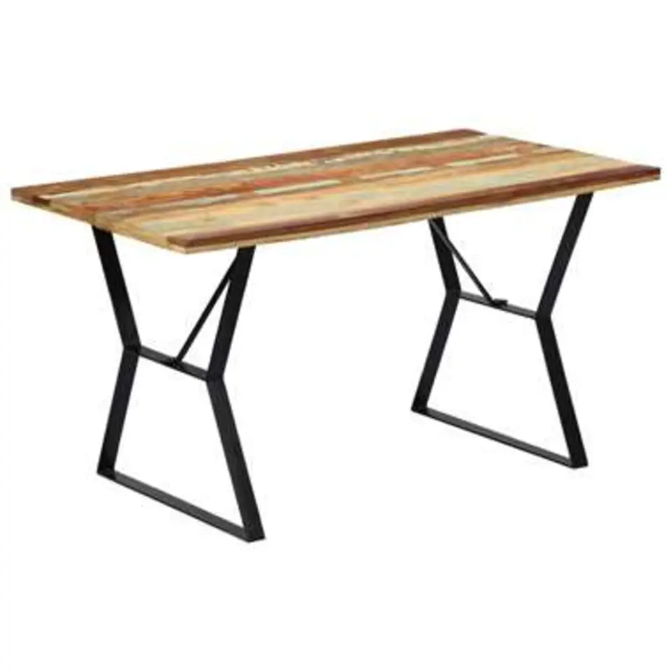 vidaXL - Eettafel - Multikleur - Hout - 140 x 80 x 76 cm