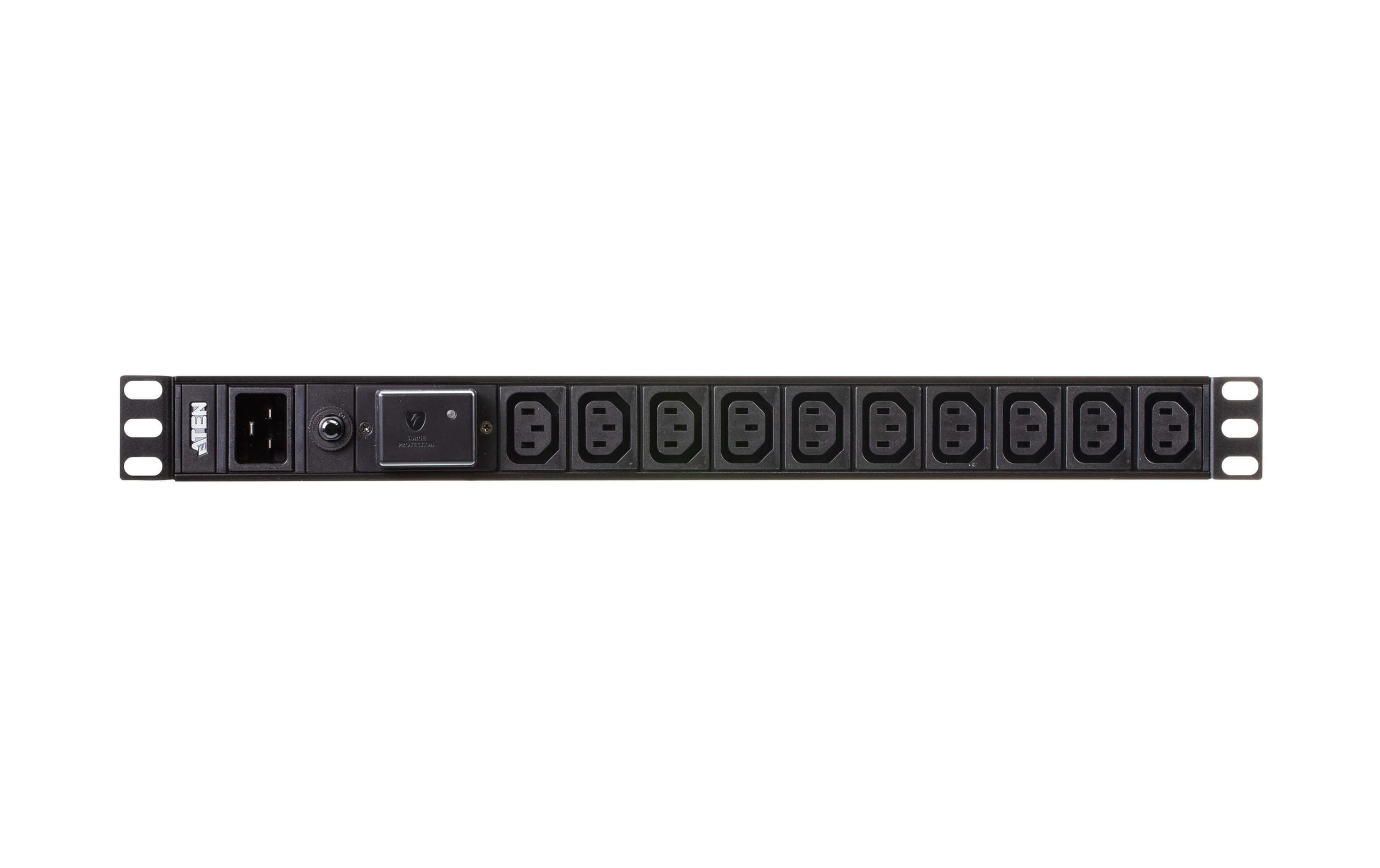 Basis PDU PE0218SG 1U, 18 Port, 16A<br>1U Basis-PDU mit Überspannungsschutz