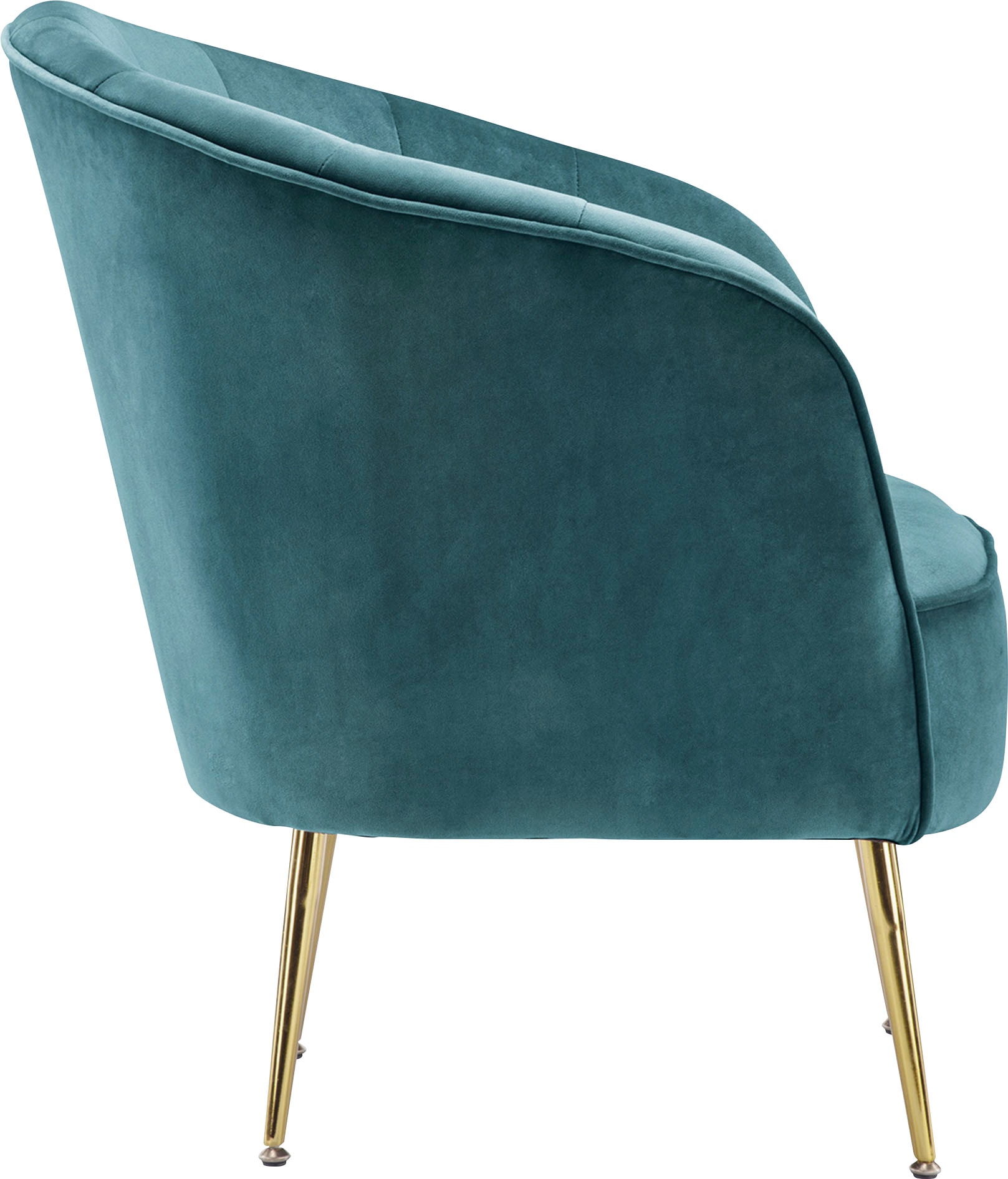 Kayoom Sessel »Poola 100, gemütlicher Cocktail-Sessel, edler Samtbezug« 1 Stk. tlg. samtweich, gesteppt, gemütlich, tiefe Sitzhöhe von 79cm