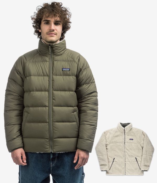 Patagonia Reversible Silent Down Jacke (basin green)