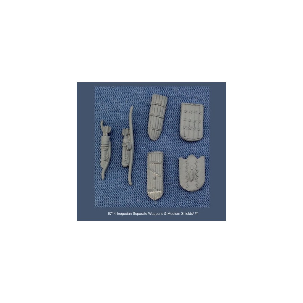 Iroquoian Separate Weapons & Medium Shields 1