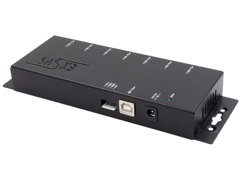 Exsys USB-Hub EX-1177-2 Verschraubbarer 7-Port USB 2.0 Metall HUB