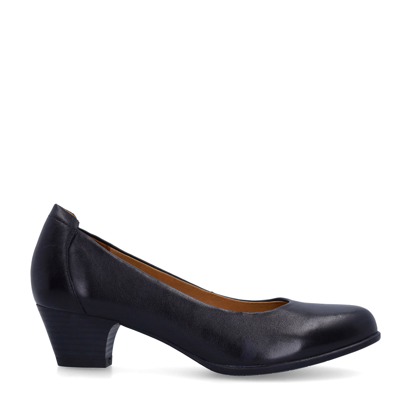 Zwarte leren pumps