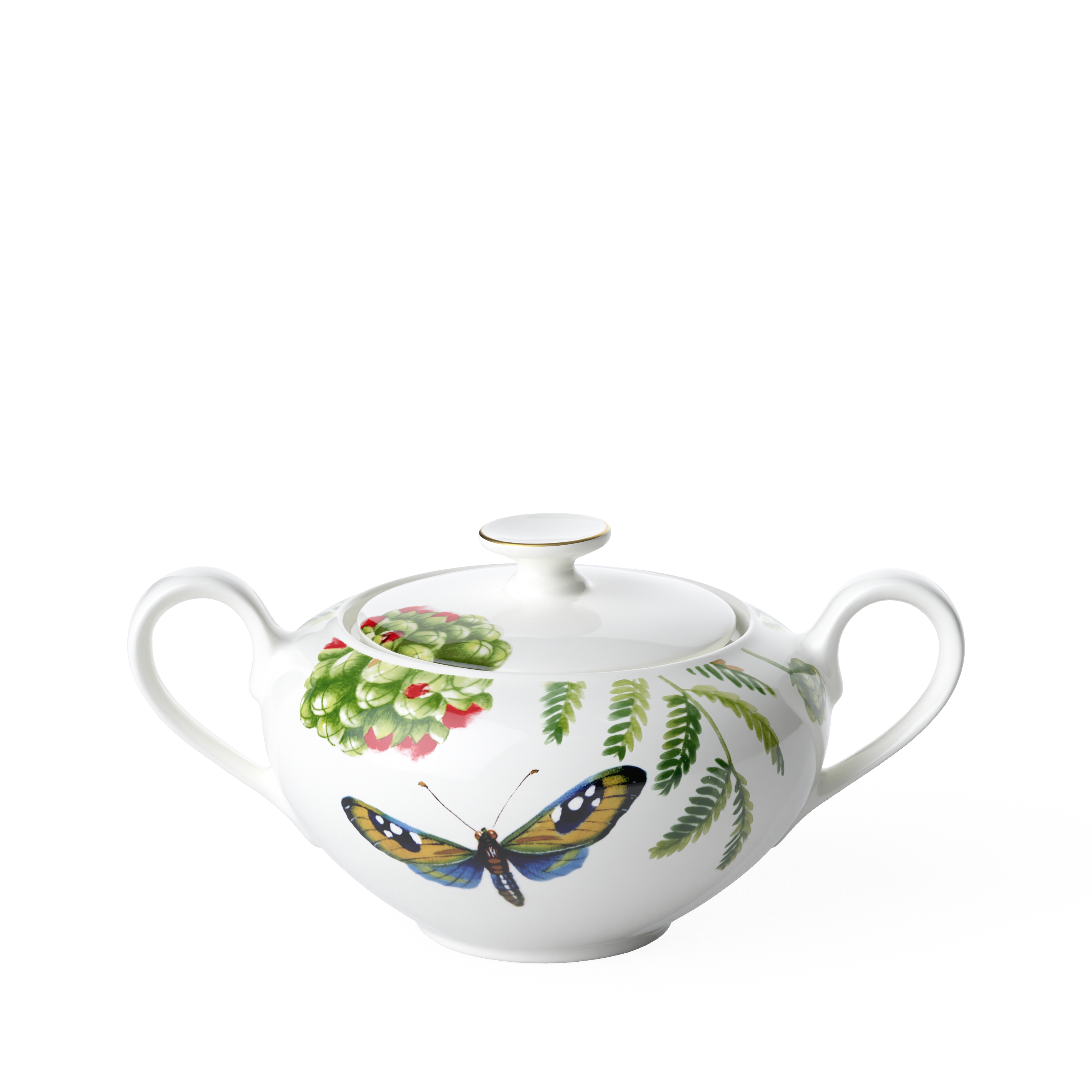 Amazonia Sugar bowl Multi-colored, 9.9 oz, Premium Bone Porcelain