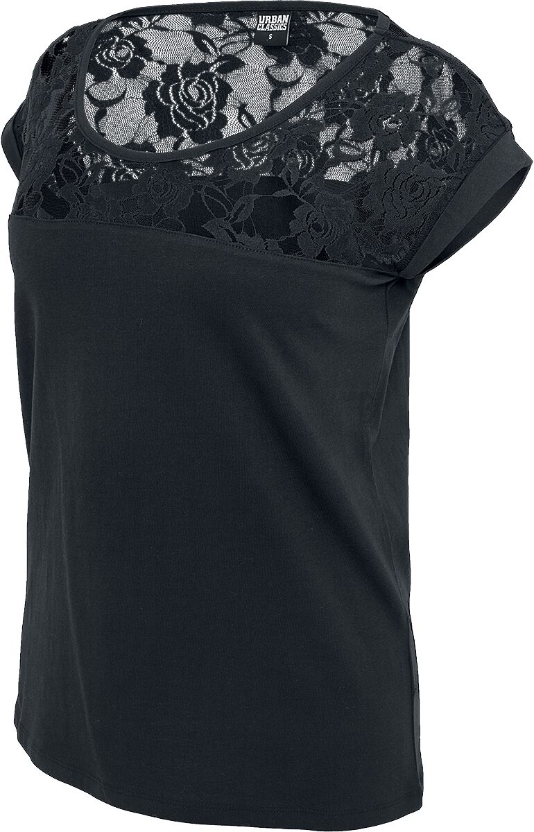 Ladies T-Shirt Top Laces | Urban Classics T-Shirt Manches courtes