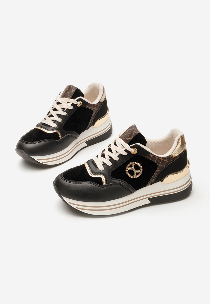 Baskets pour femme noirs Suzanna