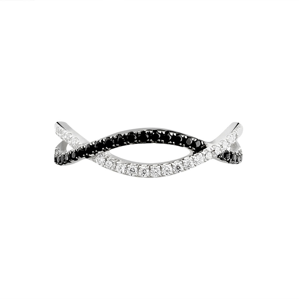 Bague Prudentia Argent Blanc Oxyde De Zirconium
