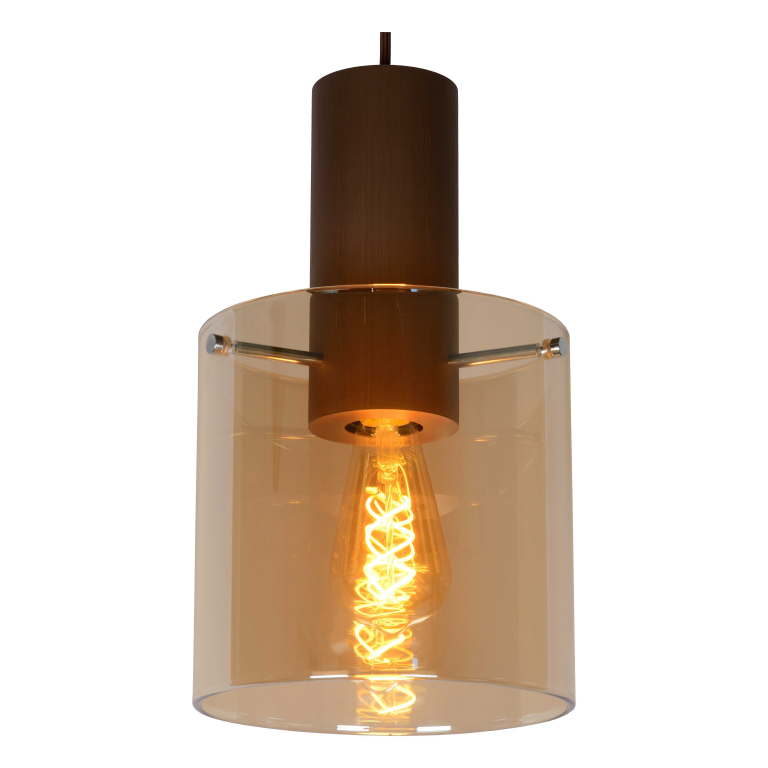 Lucide Toledo 3 cluster hanglamp rond amber