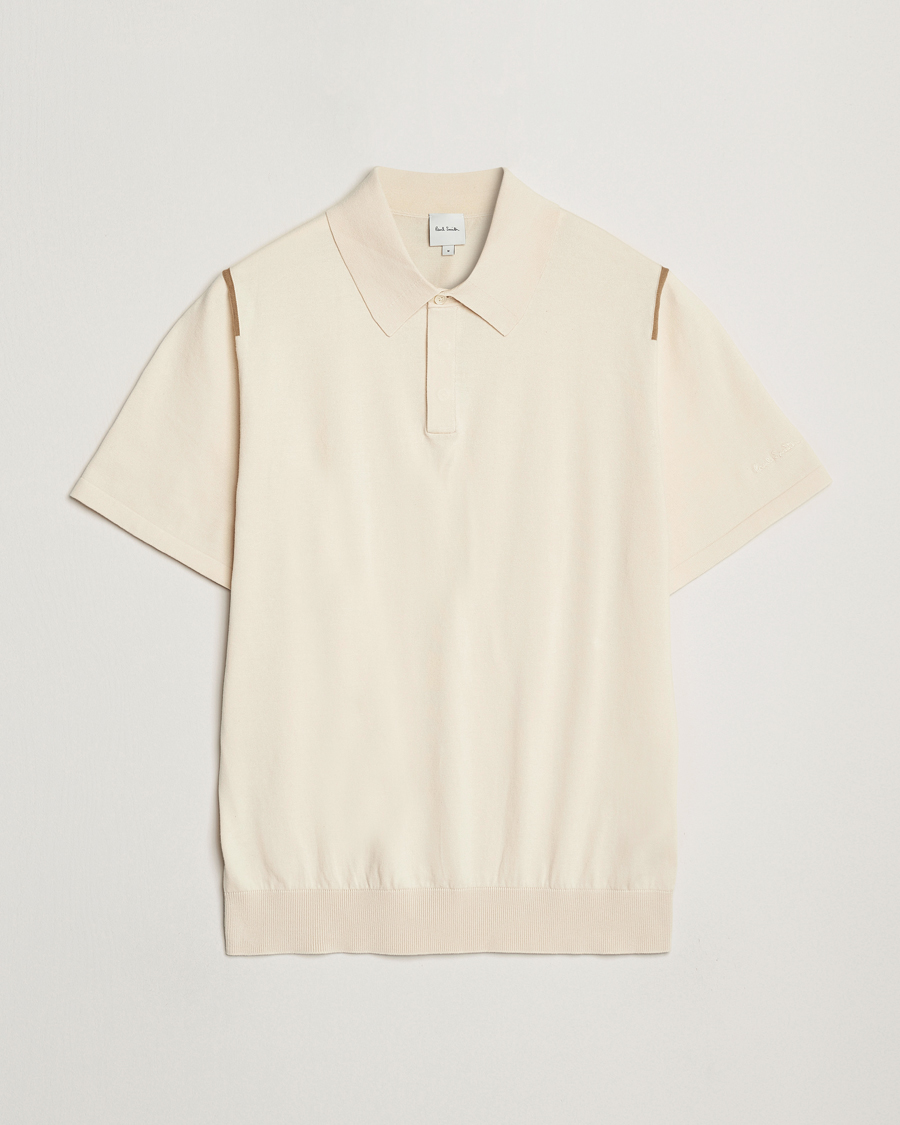 Paul Smith Cotton Knitted Polo White