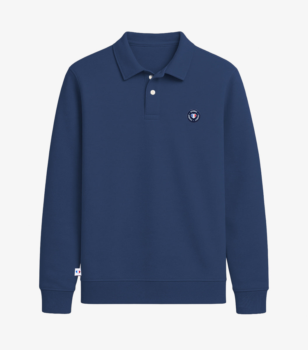 Sweat Polo Homme Marine - Blason