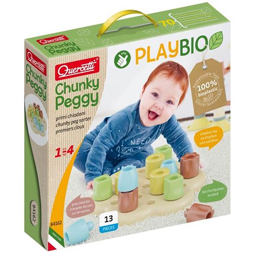 Quercetti playbio sorteerspel chunky peggs - 13st