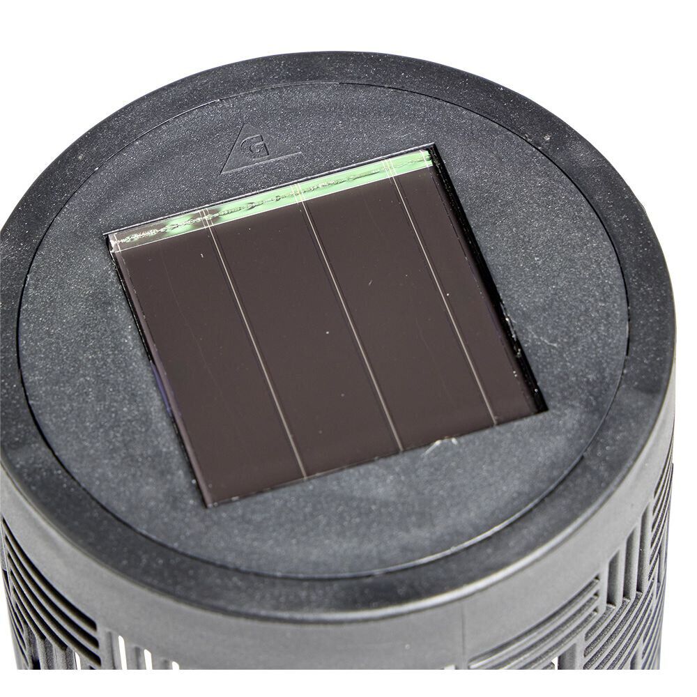 Borne solaire plastique ajouré noir H36,5cm