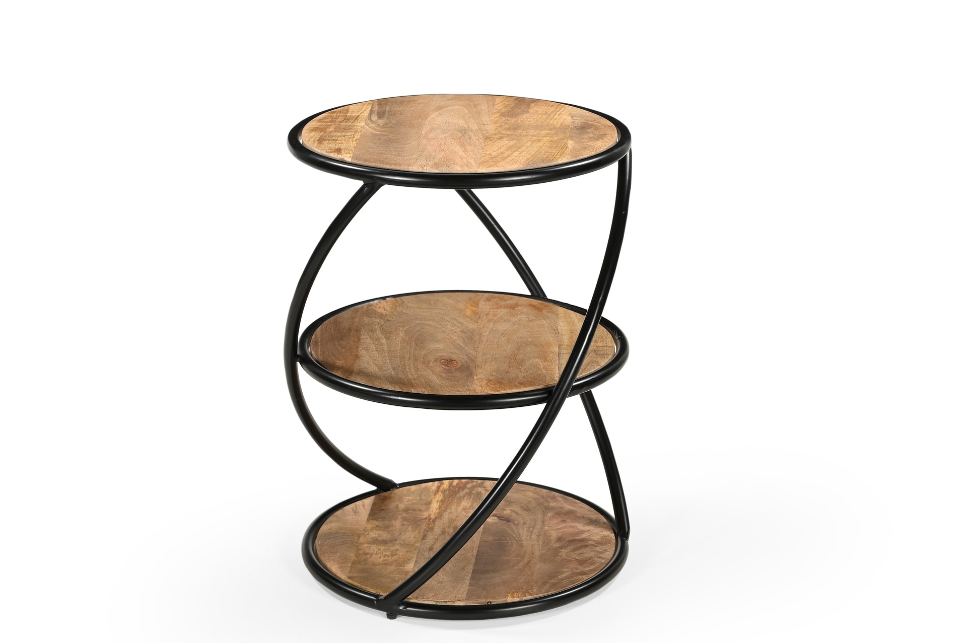 Beistelltisch SIRO 45x45 cm Metall Holz natur
