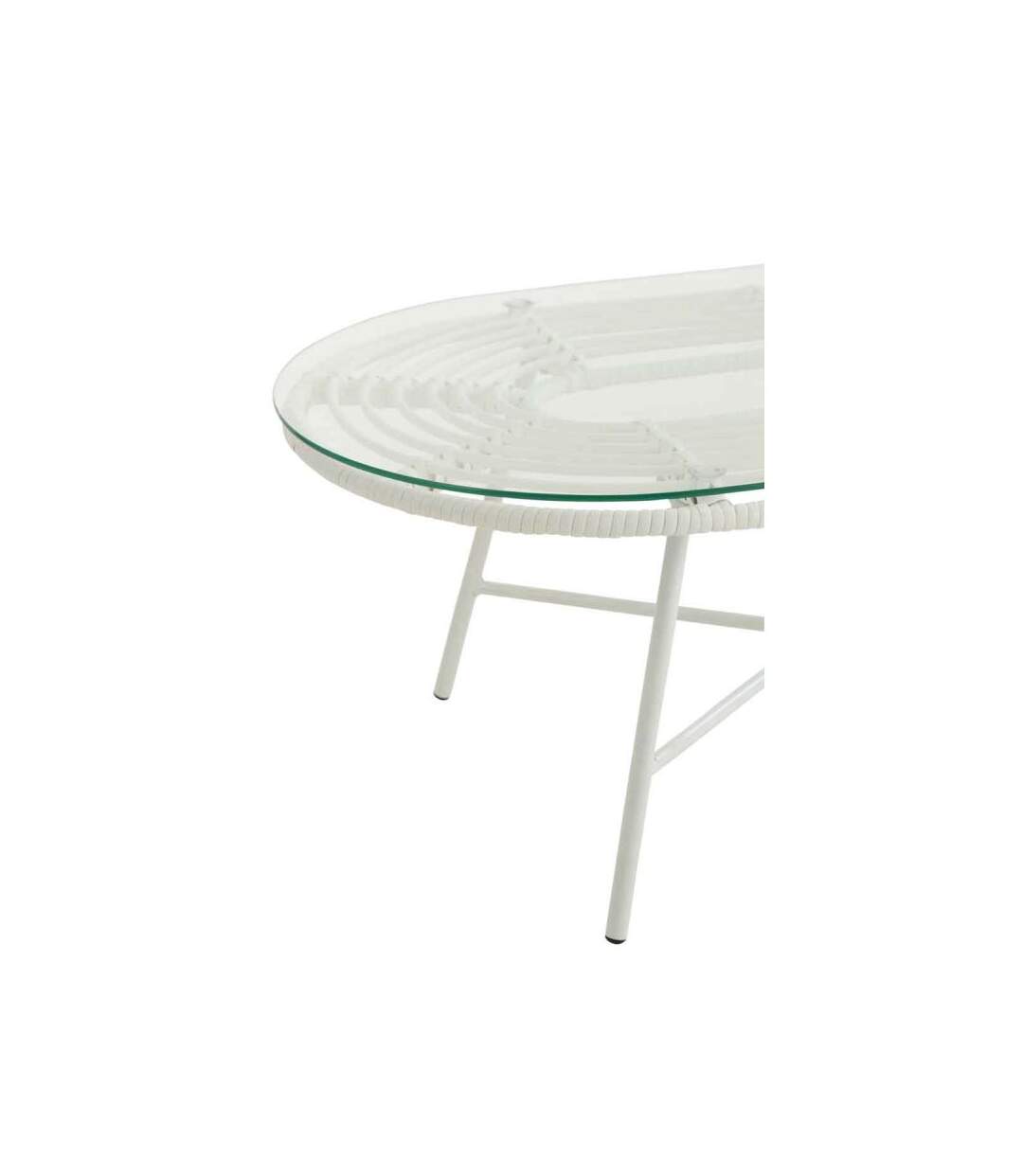 Paris Prix - Table Basse De Jardin celeste 90cm Blanc
