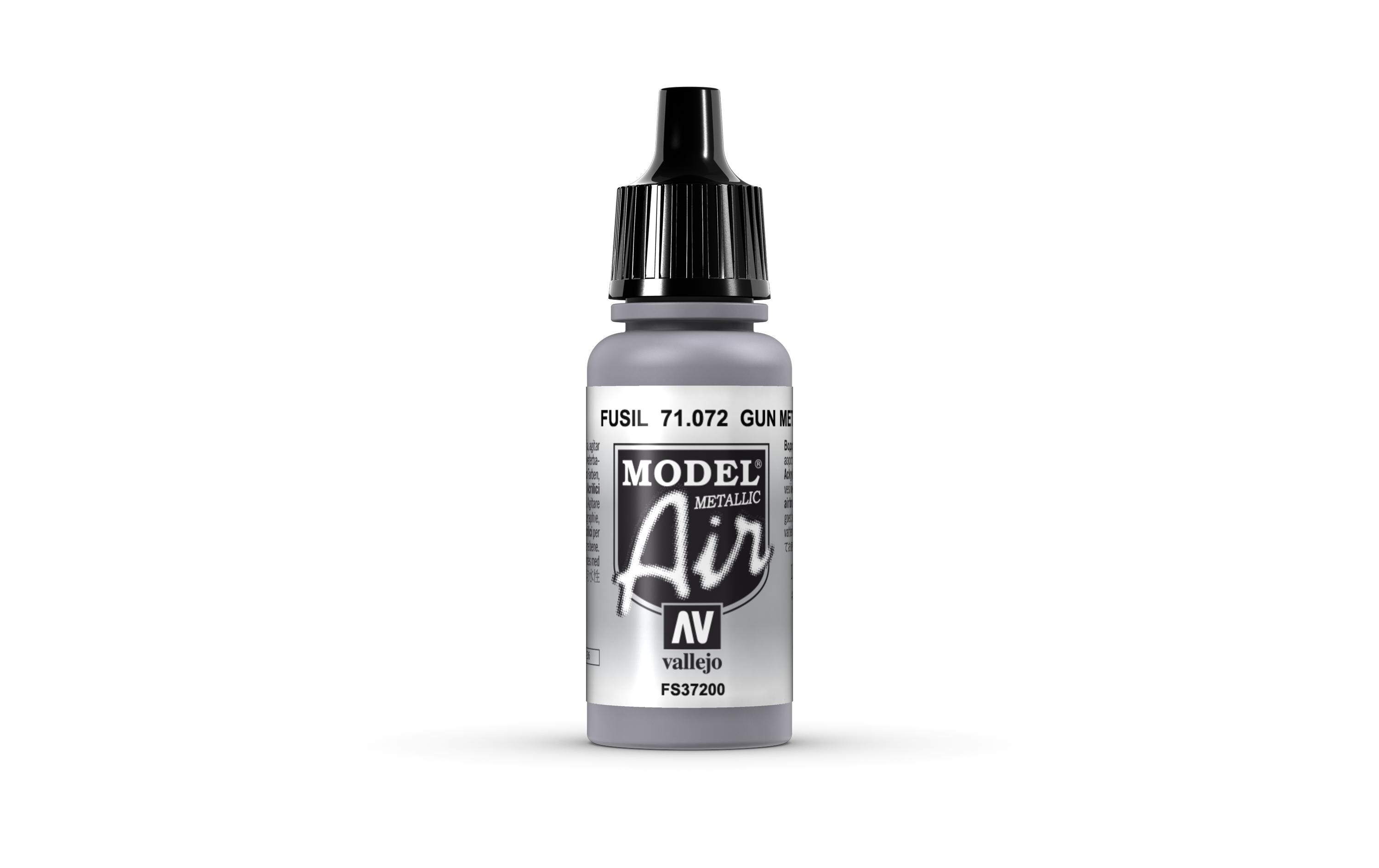 Airbrushfarbe Gunmetal 17 mlAcryl Model Air Color für Airbrush