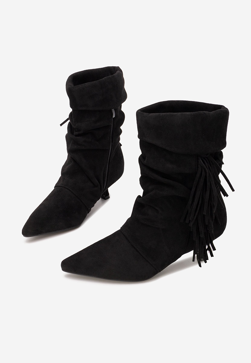 Bottines femme à talon noires Deizy