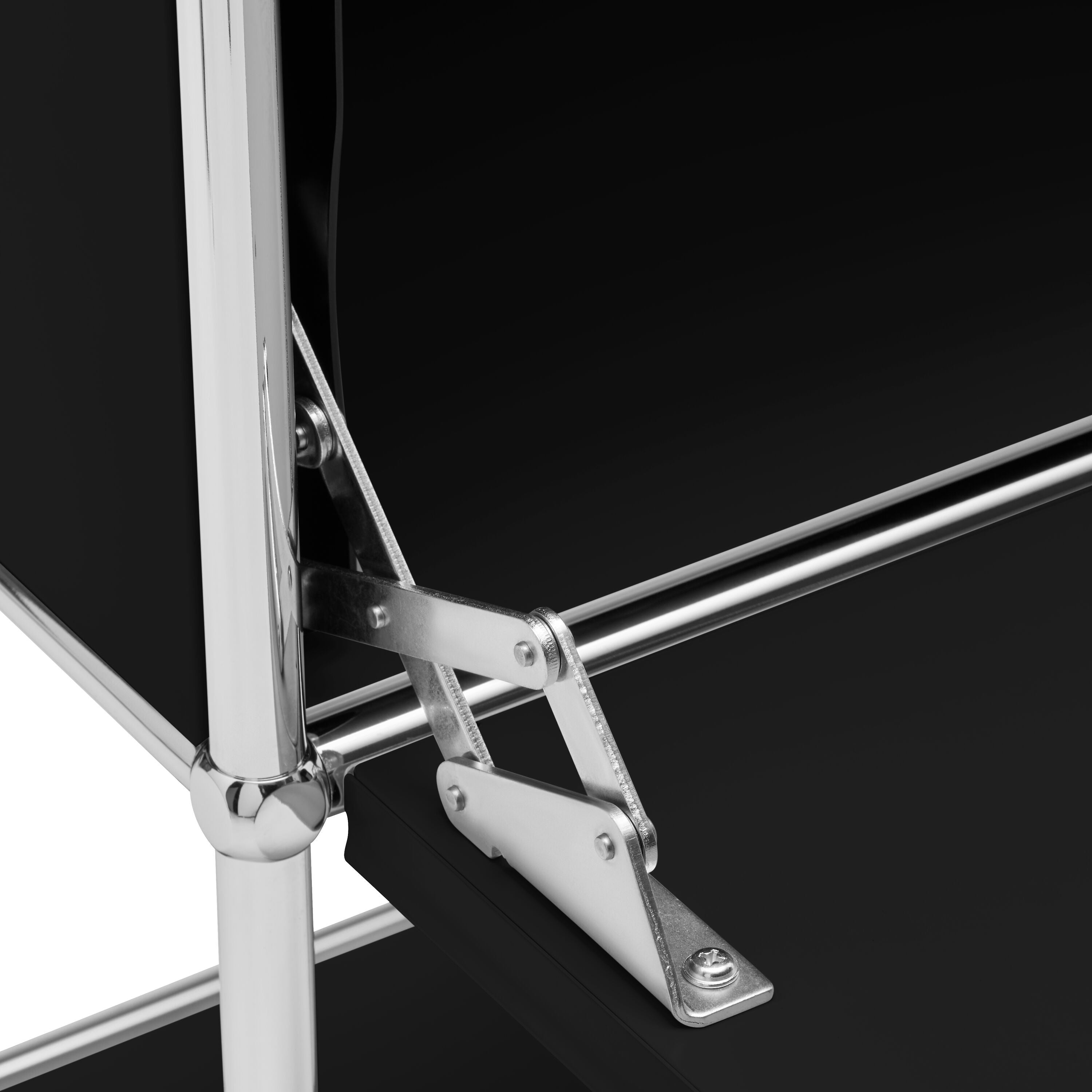 FLEXCUBE Schreibtisch - Schwarz / B: 152.0 cm x T: 40.0 cm x H: 80.0 cm