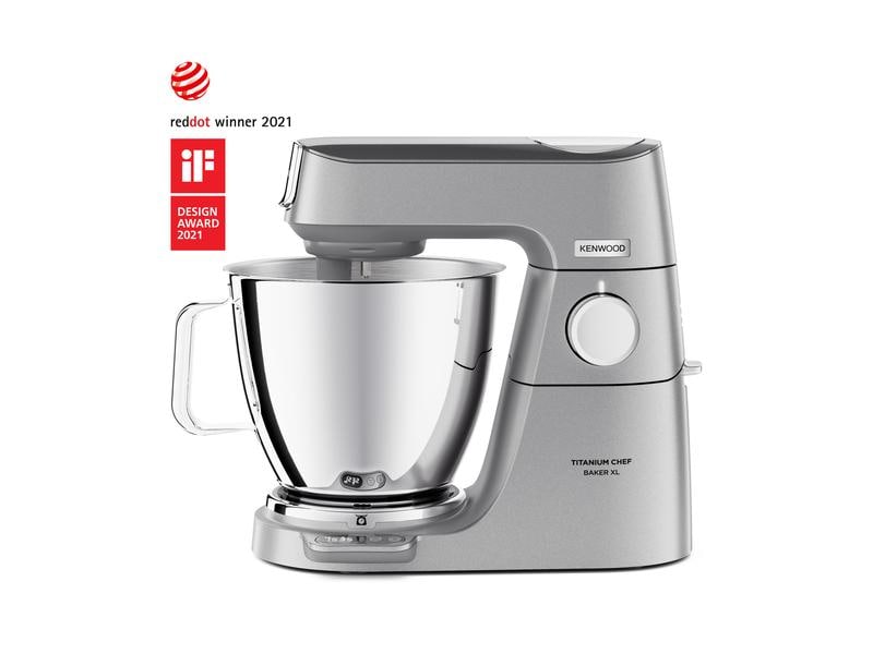 Kenwood Küchenmaschine Chef Baker XL KVL85.004SI Silber Küchenmaschine mit integrierte Waage und Timerfunktion
