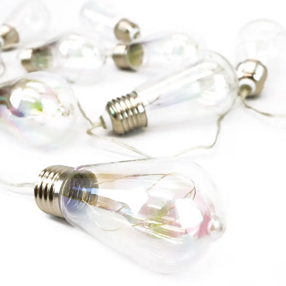 Lampen koord - buisvormige LED - 10 lampjes - zonne-energie