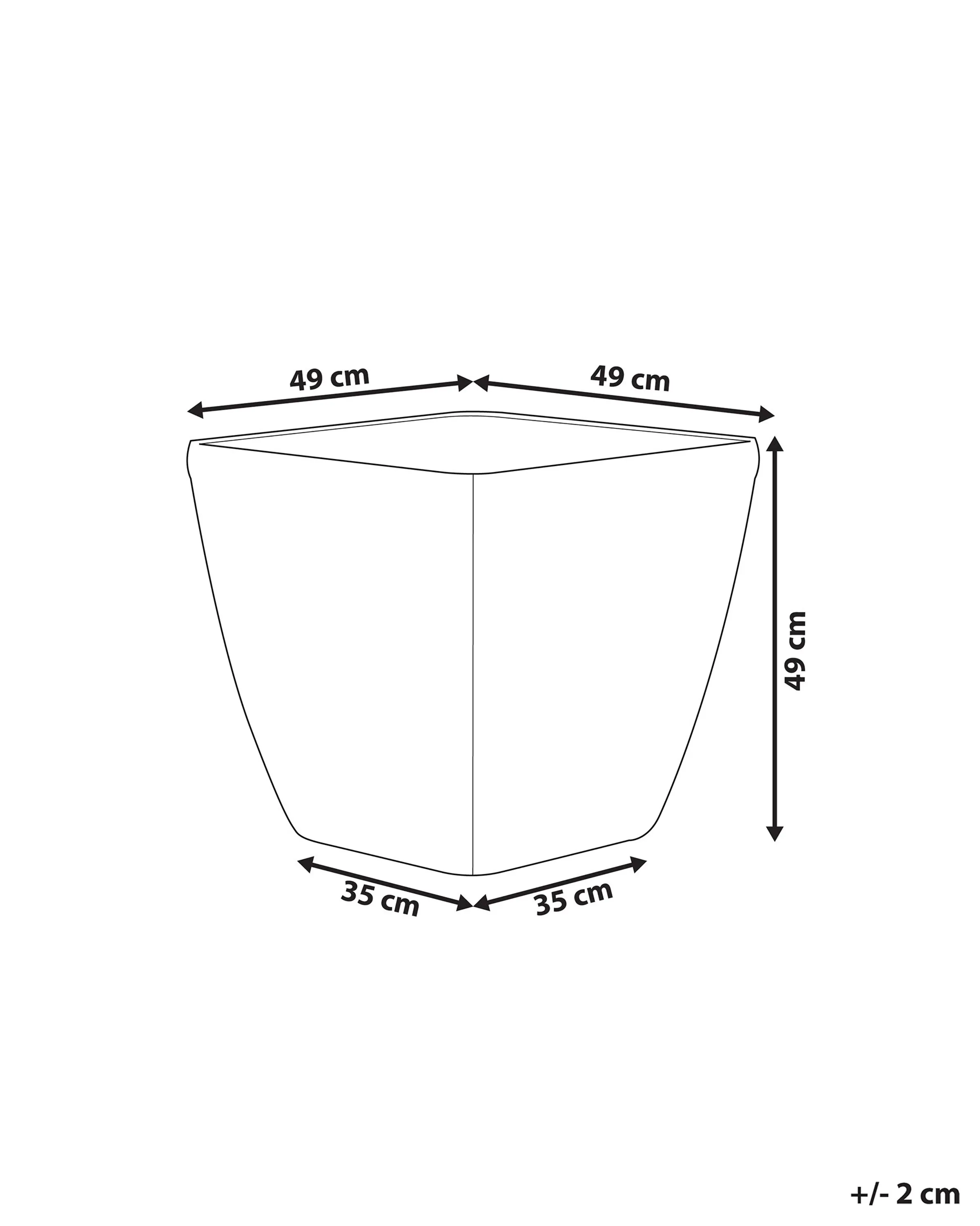 Bloempot ASTRAS 50 cm Zilver