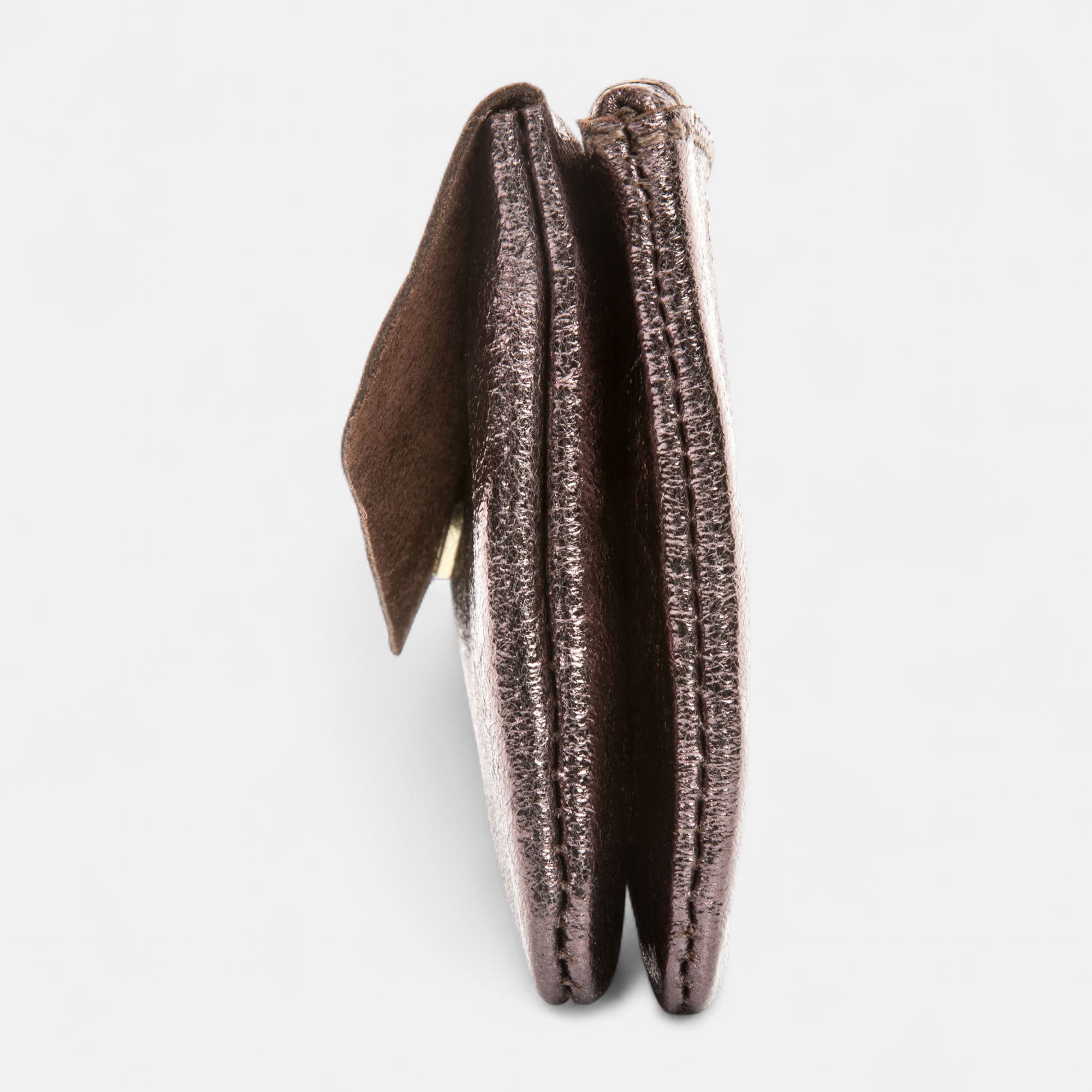Petite maroquinerie en cuir marron