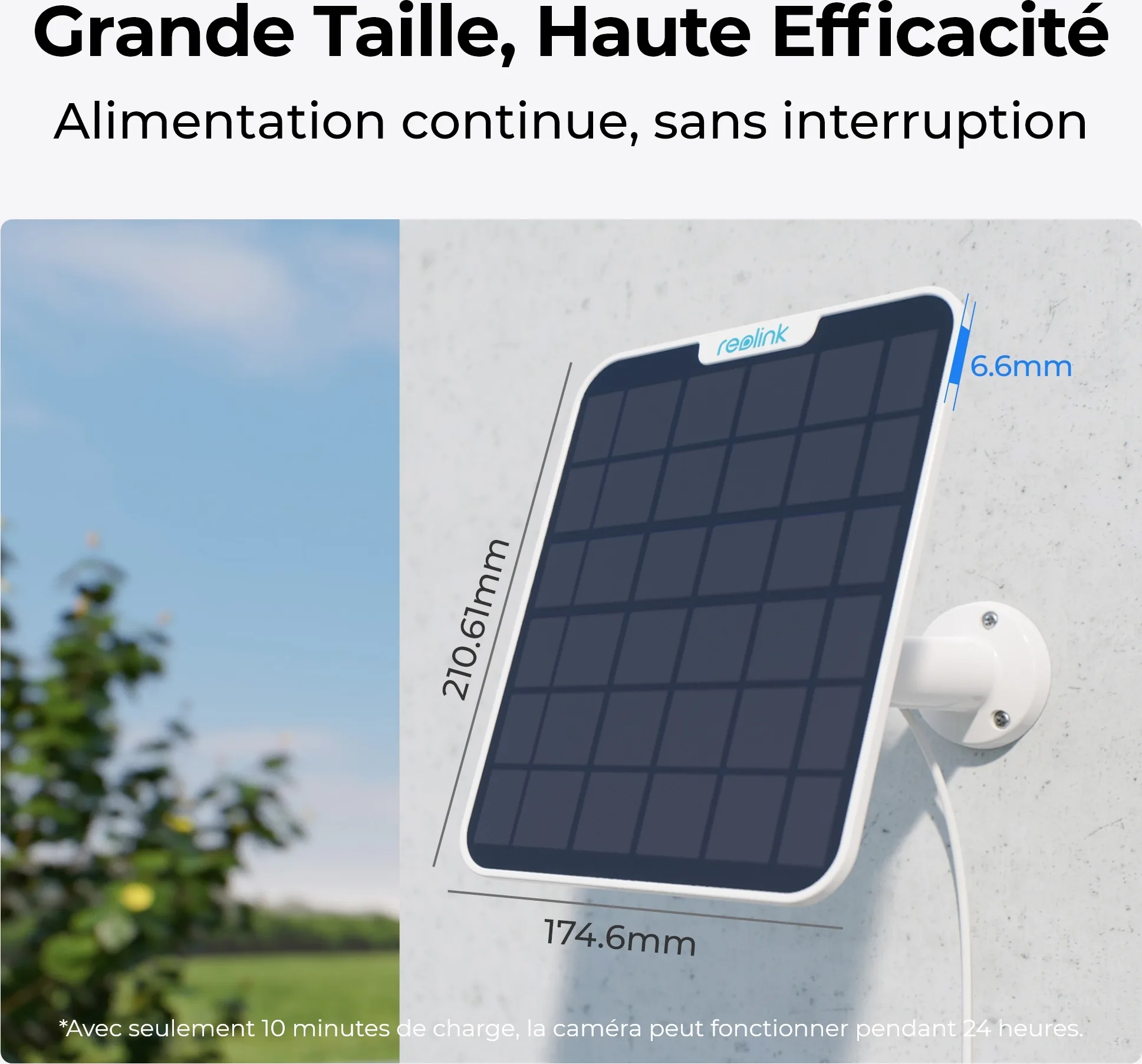 Reolink Panneau solaire 2 Accessoire connecté et domotique