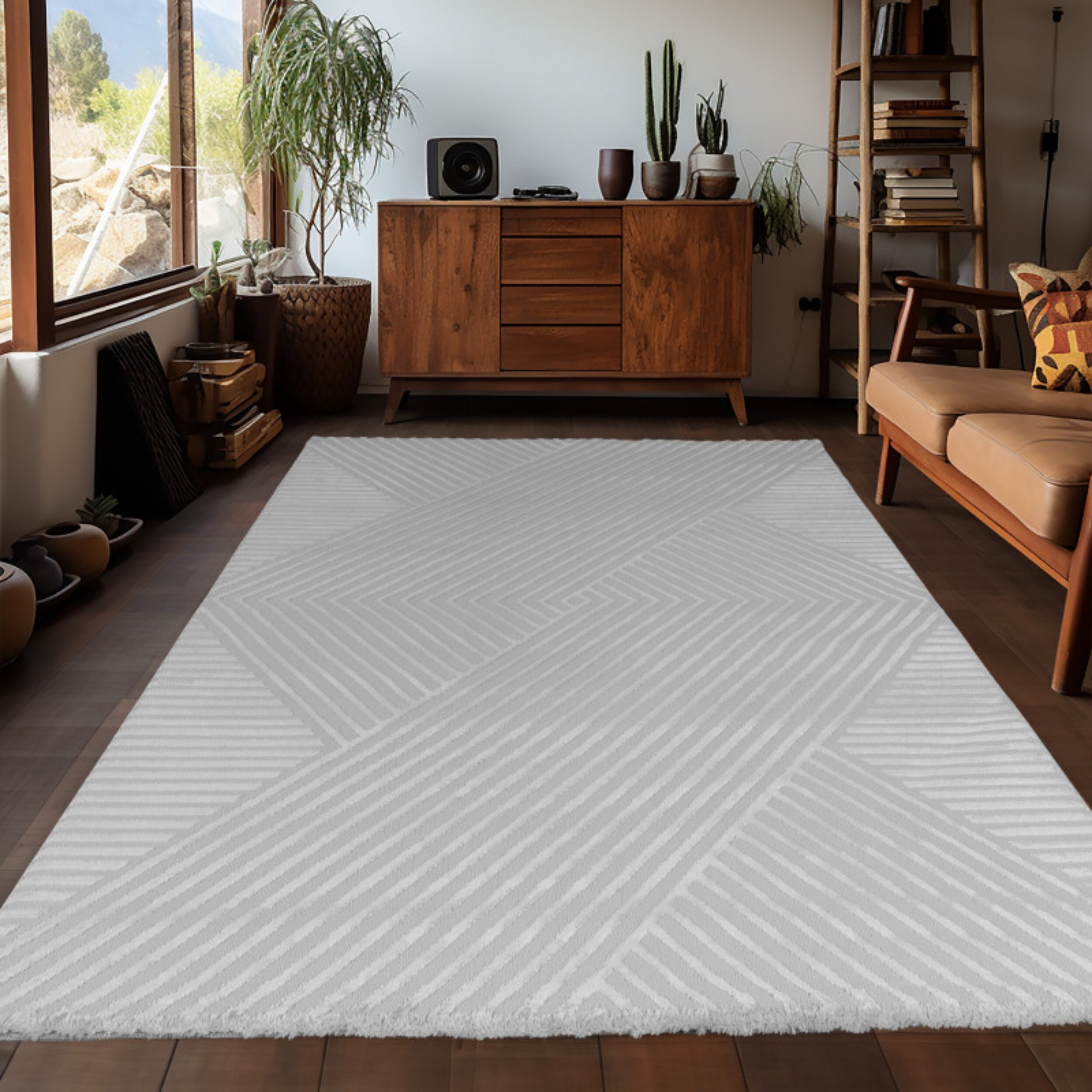 Teppich Wohnzimmer Kurzflor Skandinavische Stil Teppich, Einfarbig