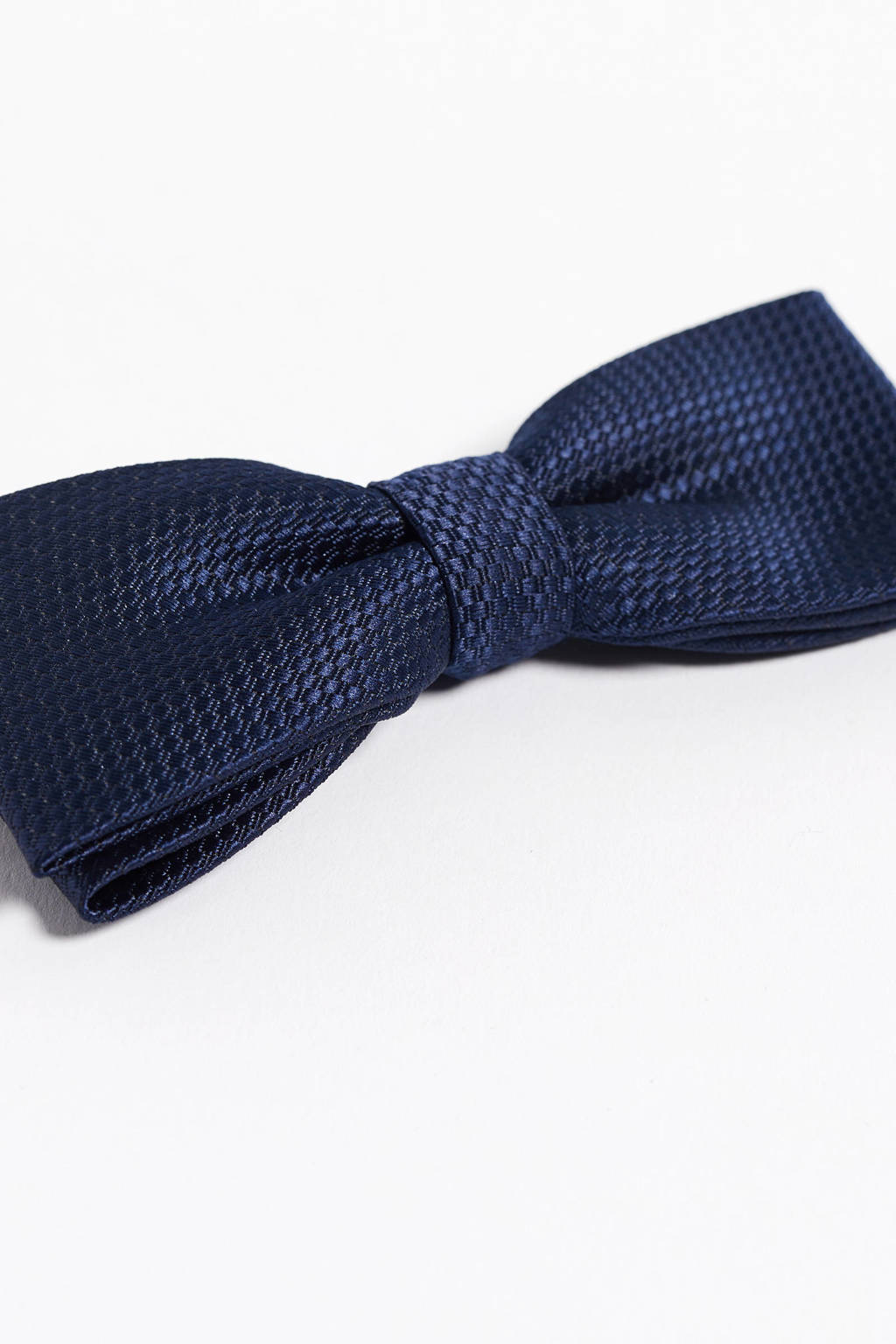 vlinderstrik met textuur donkerblauw