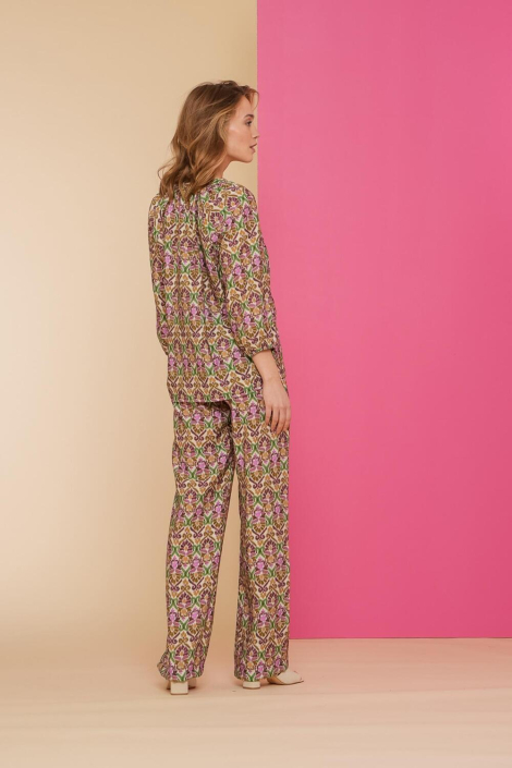 Geisha multi color dames broek