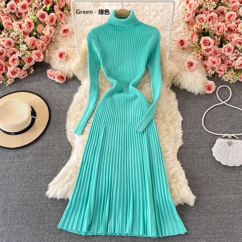 Yearnin - Maxi-jurk met coltrui