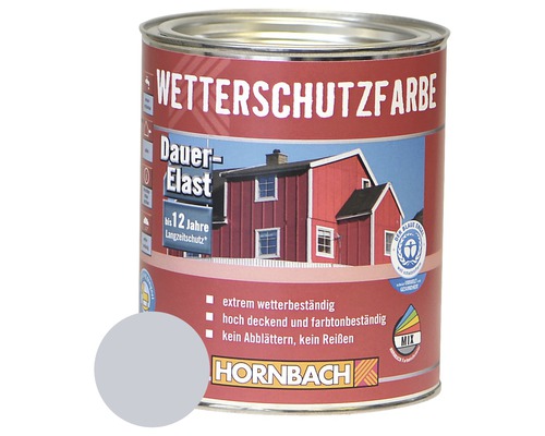 HORNBACH Houtverf Weerbestendige Verf Zilvergrijs 750ml