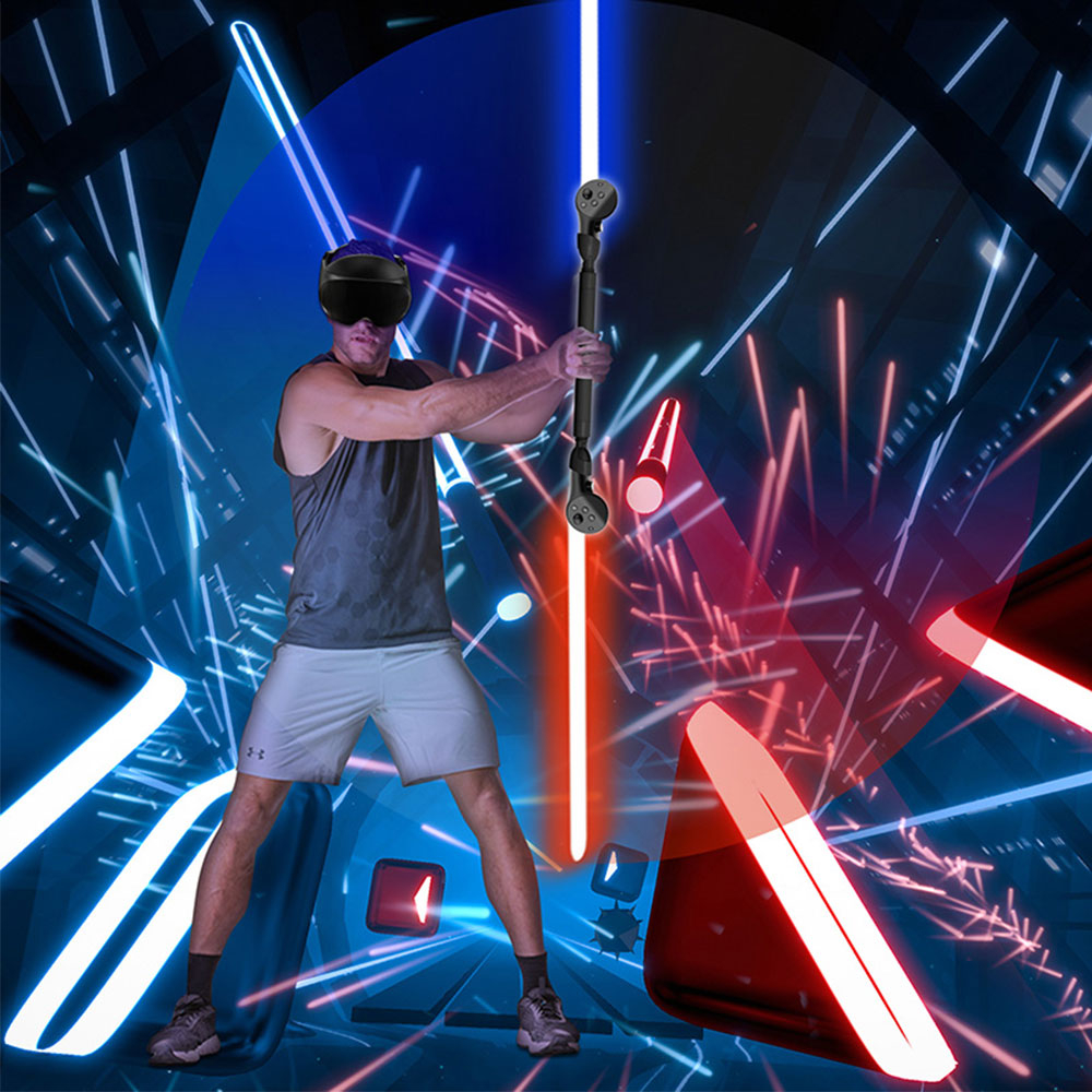 (2er Set) Meta Quest / Oculus Quest 2 / Pro Controller Silikon Grip Griffverlängerung - Schwarz