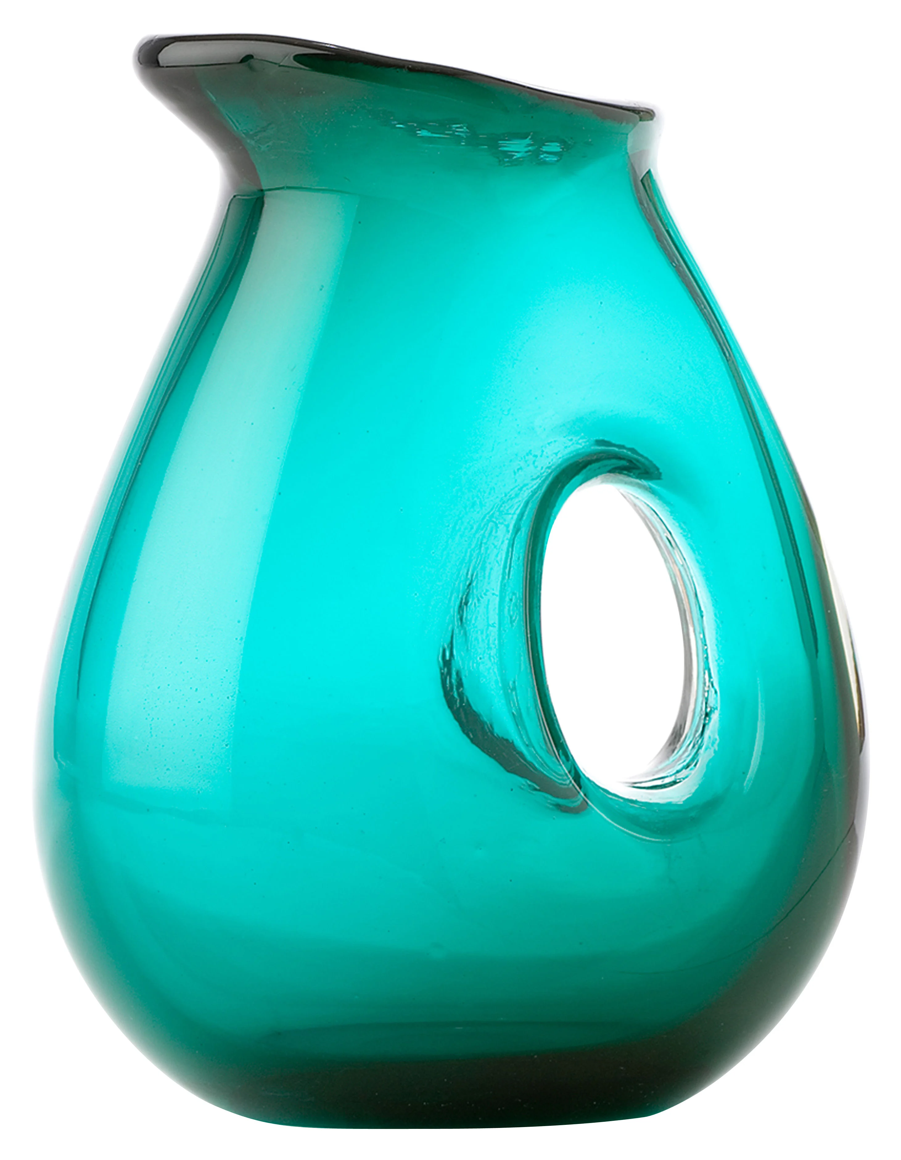 JUG WITH HOLE - Carafe verre | Vert