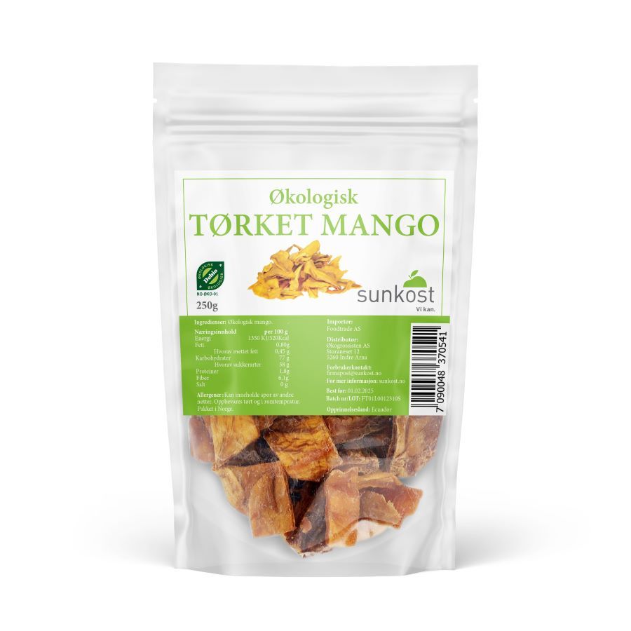 Sunkost Tørket Mango 250 g