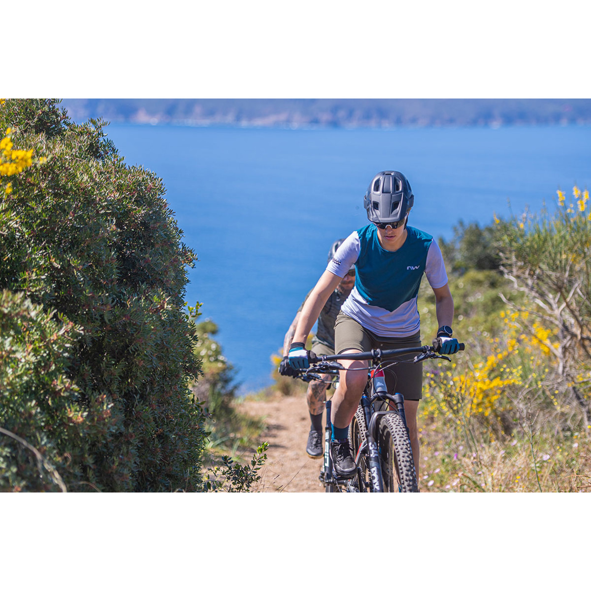 Northwave Xtrail 2 MTB Fietsshirt Korte Mouwen Blauw/Grijs Dames