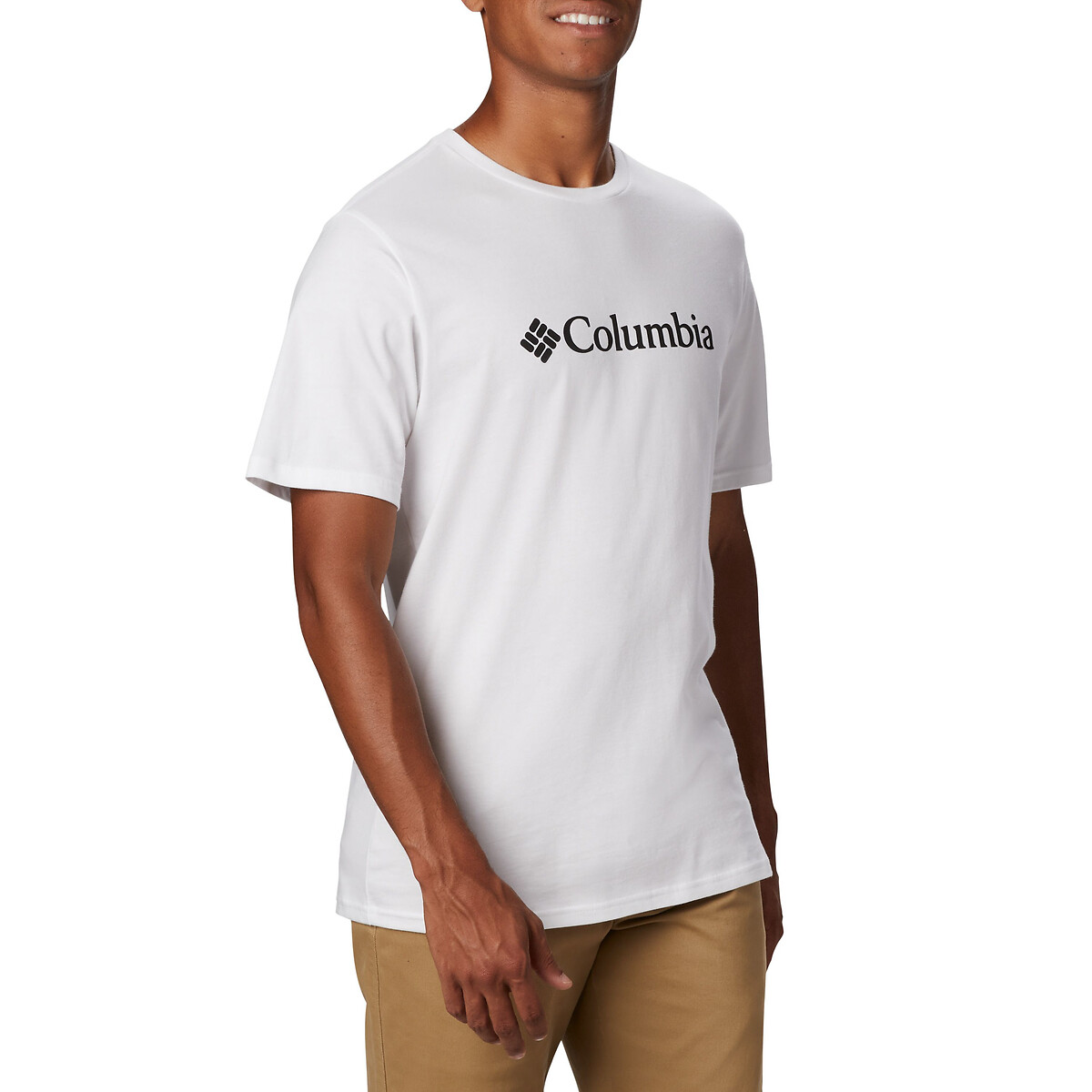COLUMBIA<br>Camiseta de manga curta com logo no peito essencial