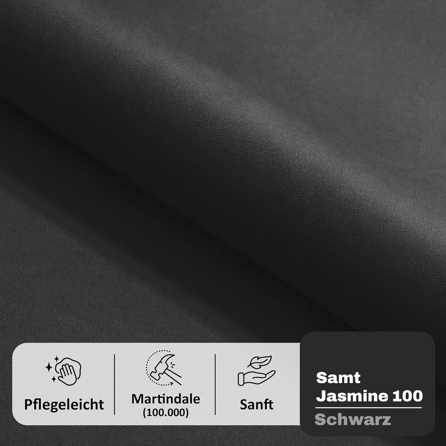 Nero Chesterfield Boxspringbett 140x200 mit Bettkasten und Topper, Polsterbett 140x200 mit Bettkasten, Bonell-Matratze (H4), Visco Topper (H2), Samt, Schwarz