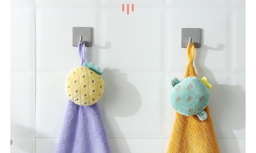 Porcini - Handdoek van geborduurd koraalfleece (verschillende ontwerpen)