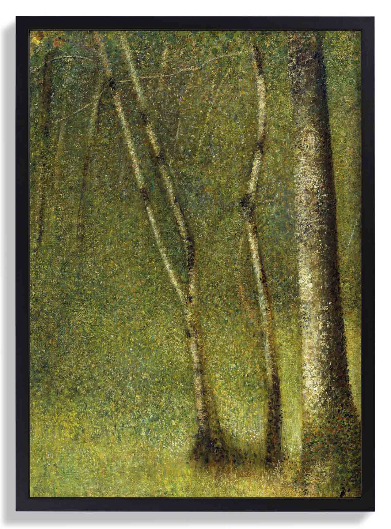 Der Wald bei Pontaubert von Georges Seurat