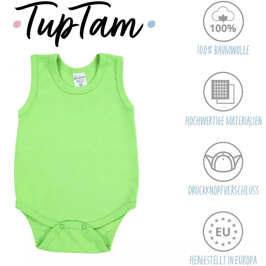 TupTam Baby Jungen Achselbody 5er Pack gelbgrün