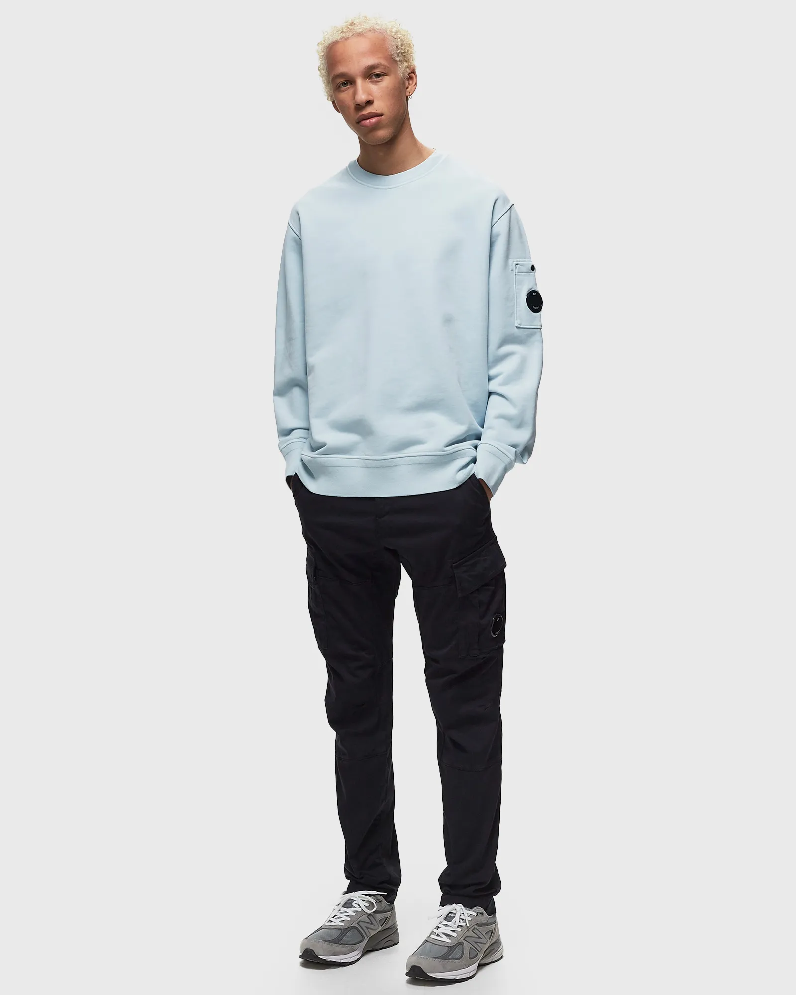 C.P. Company COTTON DIAGONAL FLEECE SWEATSHIRTS - CREWNECK