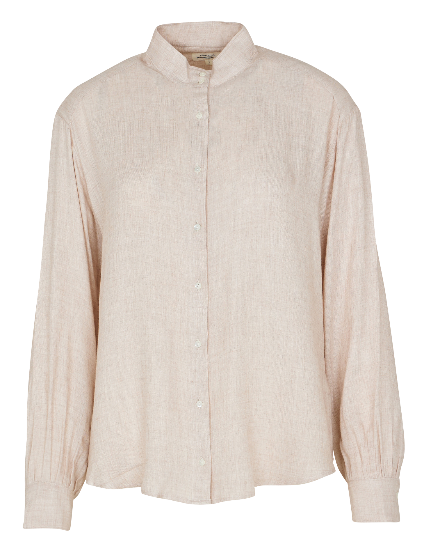 CALIM - Chemise col montant | Beige