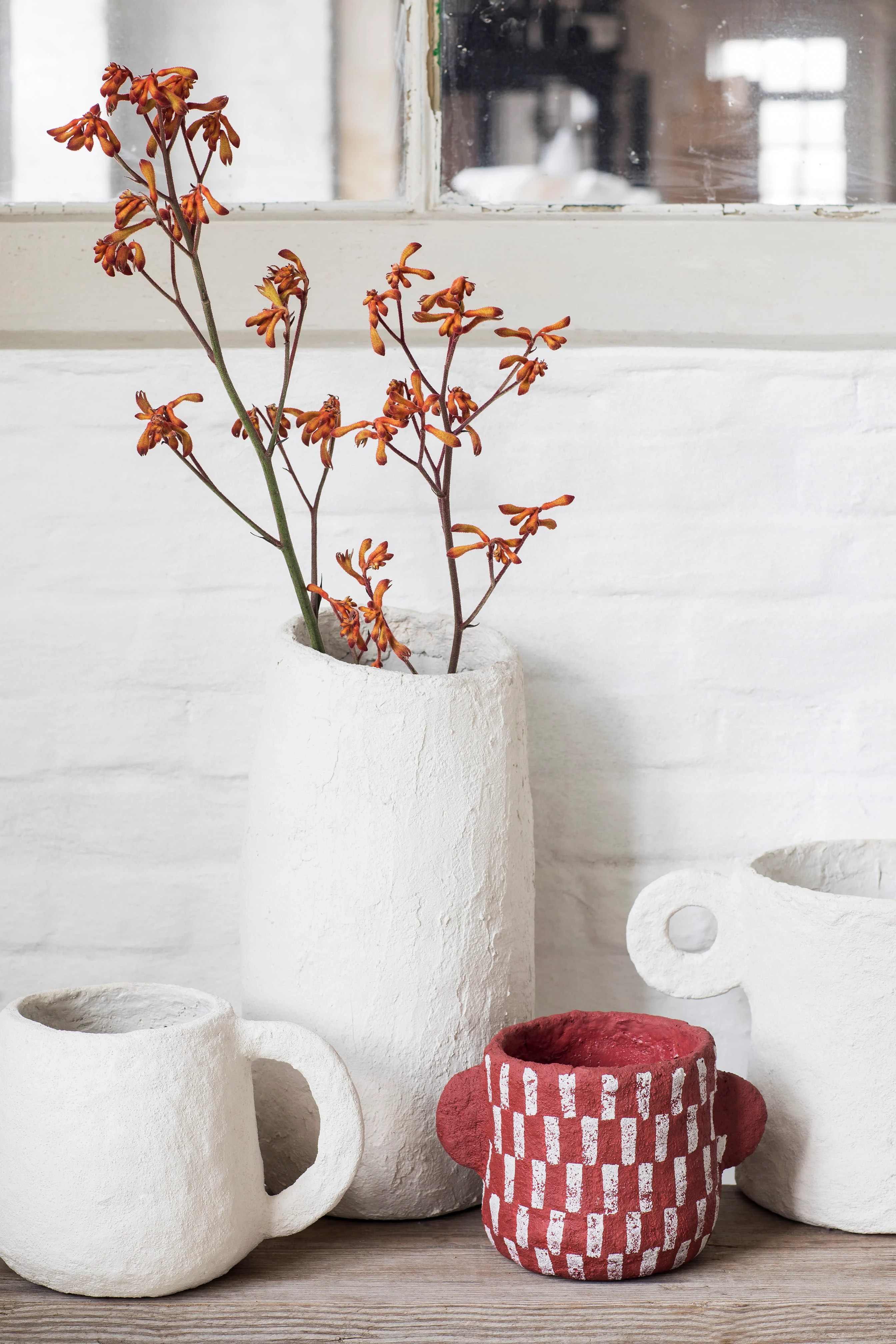 MARIE - Pot papier | Blanc