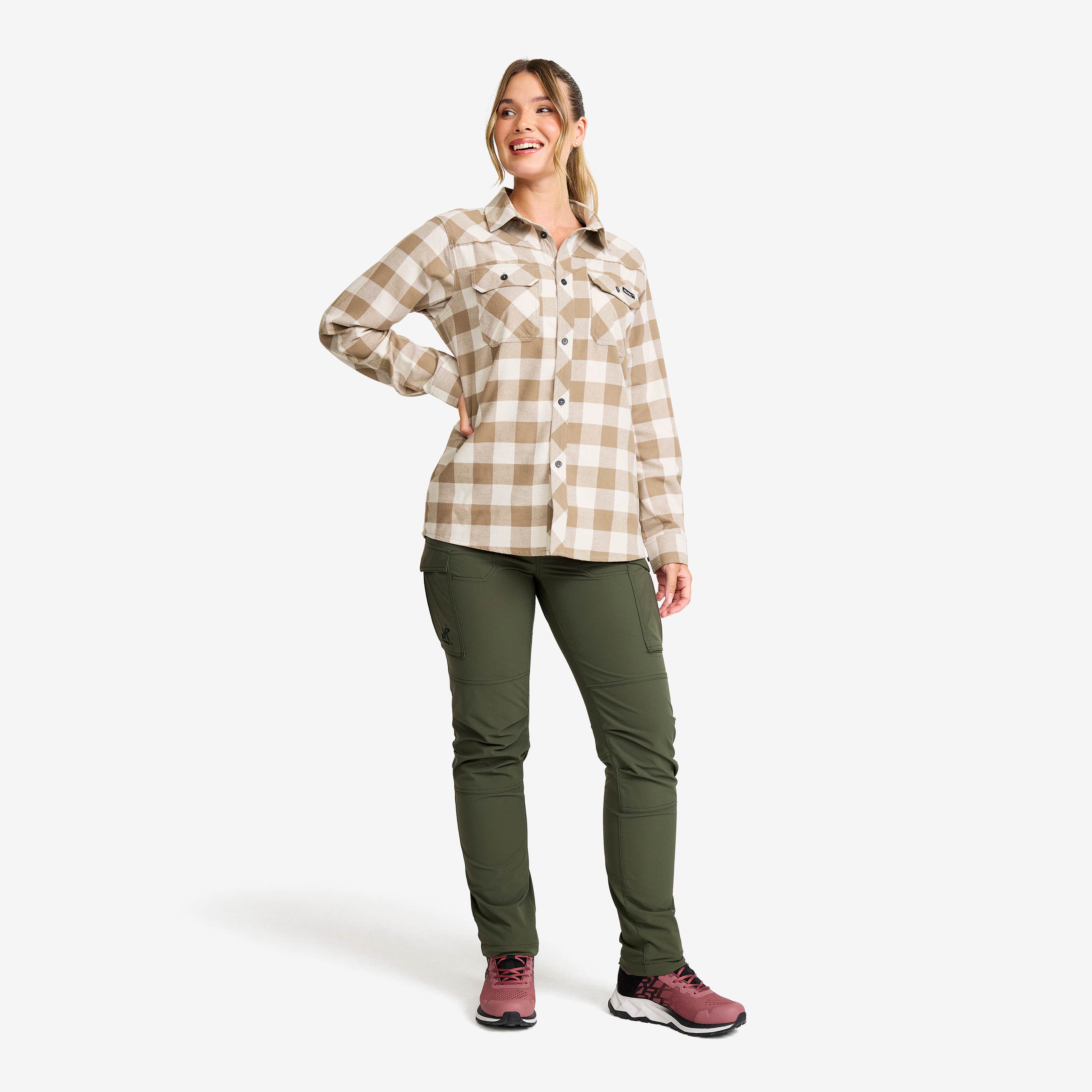 Campfire Shirt Dame Brindle/Oatmeal
