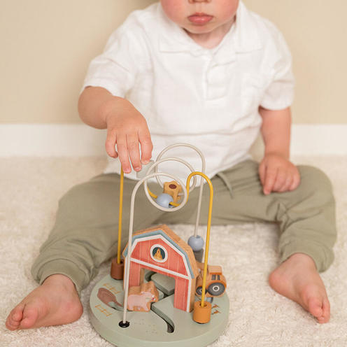 Boulier spirale en bois FSC - Little Farm - LITTLE DUTCH