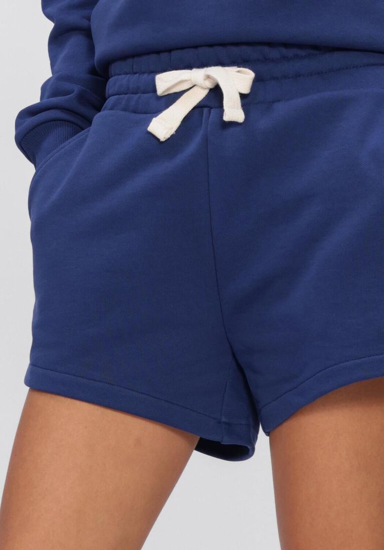 donkerblauwe mercer amsterdam korte broek the mercer sweat short w